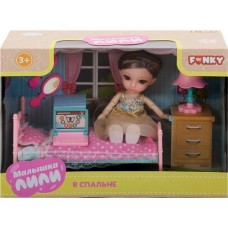 Кукла FUNKY TOYS Малышка Лили 16см, шарнирная, игровой набор в магазинах Лента