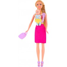 Набор игровой BIGGA Кукла с пупсом и аксессуарами, 16 предметов, Арт. B1525030 в магазинах Лента