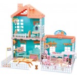 Набор игровой LOLA FUN Кукла в домике, 76 предметов, HW668-9