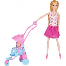 Набор игровой BIGGA Кукла с пупсами, 17 предметов, Арт. OTM0044459 в магазинах Лента