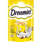 Лакомство для кошек DREAMIES Подушечки с сыром, 60г