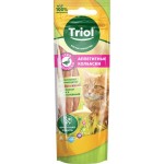 Лакомство для кошек TRIOL Колбаски из лосося с уткой, 40г