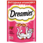 Лакомство для кошек DREAMIES Подушечки с говядиной, 140г