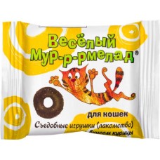 Лакомство для кошек VEDA Веселый мур-р-рмелад съедобные игрушки со вкусом курицы, 6г в магазинах Лента