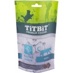 Лакомство для кошек TITBIT Хрустящие подушечки с мясом утки, для чистки зубов, 60г
