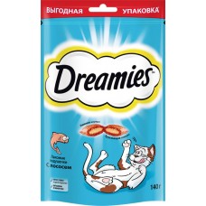 Лакомство для взрослых кошек DREAMIES с лососем, 140г в магазинах Лента