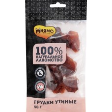 Лакомства для собак МНЯМС Грудки утиные, 50г в магазинах Лента