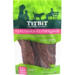 Лакомства для взрослых собак TITBIT XXL Пластинки из говядины, 300г