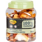 Лакомство для собак МНЯМС Уши кроличьи с куриным мясом, 700г
