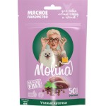 Лакомство для собак MOLINA Кусочки утиные, 50г