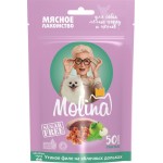 Лакомство для собак MOLINA Филе утиное на яблочных дольках, 50г