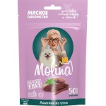 Лакомство для собак MOLINA Ломтики из утки, 50г