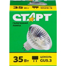 Лампа галогенная СТАРТ MR16 12V35Вт FMВт -10/200 в магазинах Лента