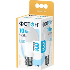 Лампа светодиодная ФОТОН 10Вт E27, теплый свет, груша в магазинах Лента