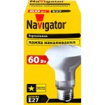 Лампа накаливания NAVIGATOR R63 60Вт Е27, матовая