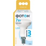 Лампа светодиодная ФОТОН R50 7Вт E14, теплый свет