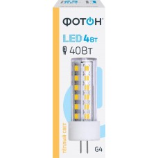 Лампа светодиодная ФОТОН JCD 4Вт G4, теплый свет в магазинах Лента