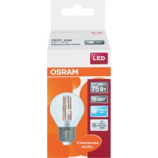 Лампа светодиодная OSRAM LED Star, 6Вт, E27, 4000К, нейтральный белый свет, шар в магазинах Лента