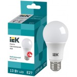 Лампа IEK LED A60, шар, 13Вт, 230В, 4000К, E27