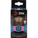 Лампа светодиодная ЭРА F-LED A60, Е27, 11Вт, груша, филамент, нейтральный белый свет Арт. Б0035026