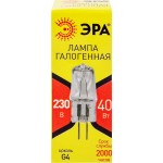 Лампа галогенная ЭРА G4-JCD-40W-230V-CL G4 40Вт, капсула, теплый белый свет Арт. C0039280