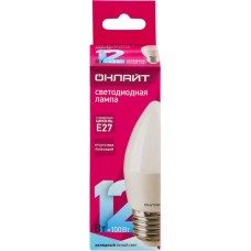 Лампа светодиодная ОНЛАЙТ LED 12Вт, 4000К, Е27, свеча Арт. 90058 в магазинах Лента