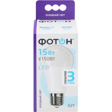 Лампа светодиодная ФОТОН LED A60 15W E27 6500K в магазинах Лента