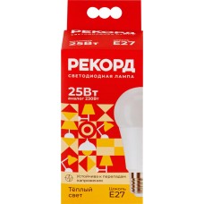 Лампа светодиодная РЕКОРД LED А70-U 25W Е27 3000К в магазинах Лента