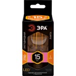 Лампа светодиодная ЭРА F-LED A60-15W-827-E27, 15Вт, филамент, груша, теплый белый свет, Арт. Б0046981