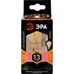 Лампа светодиодная ЭРА F-LED A60-13W-827-E27, 13Вт, филамент, груша, теплый белый свет, Арт. Б0035027