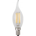 Лампа светодиодная ЭРА F-LED BXS-11W-840-E14, 11Вт, филамент, свеча на ветру, нейтральный белый свет, Арт. Б0047002