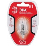Лампа противотуманная для автомобиля ЭРА H1 12V 55W +50% P14,5s BL