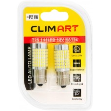 Лампа автомобильная светодиодная CLIM ART T25 144LED 12V BA15s P21W/к-т, 2шт в магазинах Лента
