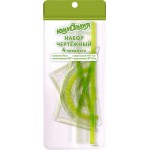 Набор чертежный ЮНЛАНДИЯ Геометрия, средний, линейка 18см, 2 треугольника, транспортир, Арт. 210740 Набор чертежный ЮНЛАНДИЯ Геометрия, средний, линейка 18см, 2 треугольника, транспортир, Арт. 210740