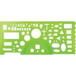 Линейка офицерская СТАММ пластиковая зеленая, Арт. ТТ01