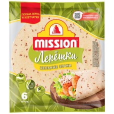 Лепешки пшеничные MISSION Deli тортильи со злаками, 250г в магазинах Лента