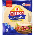 Лепешки пшеничные MISSION Deli тортильи оригинальные, 250г Лепешки пшеничные MISSION Deli тортильи оригинальные, 250г