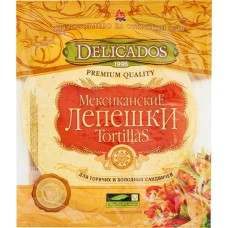 Лепешки пшеничные DELICADOS Тортильи со вкусом сыра, 400г в магазинах Лента