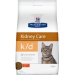 Корм сухой для кошек HILL'S Prescription Diet K/D Kidney Care Курица, лечение заболеваний почек, 1,5кг
