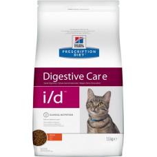 Корм сухой для кошек HILL'S Prescription Diet I/D Digestive Care Курица, лечение ЖКТ, 1,5кг в магазинах Лента