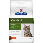 Корм сухой для кошек HILL'S Prescription Diet Metabolic Курица, диета при коррекции веса, 1,5кг