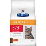 Корм сухой для кошек HILL'S Prescription Diet C/D Urinary Care Urinary Stress Курица, для поддержания здоровья мочевыводящих путей и при стрессе одновременно, 1,5кг