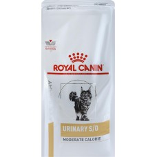Корм сухой для взрослых кошек ROYAL CANIN Veterinary Urinary S/O Moderate Calorie при мочекаменной болезни для предрасположенных к набору лишнего веса, 1,5кг в магазинах Лента