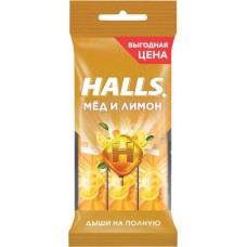 Карамель леденцовая HALLS Мед и лимон, 75г в магазинах Лента