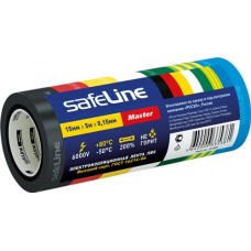 Изолента SAFELINE Master 15/5, комплект из 7 цветов, 5м в магазинах Лента