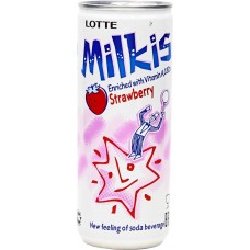 Напиток LOTTE Милкис Strawberry газированный, 0.25л в магазинах Лента