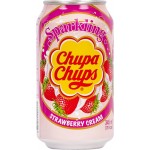 Напиток CHUPA CHUPS Клубничный крем газированный, 0.345л