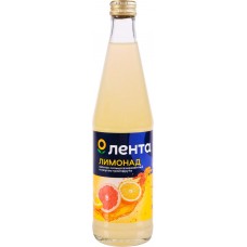 Напиток ЛЕНТА Лимонад со вкусом грейпфрута сильногазированный, 0.5л в магазинах Лента