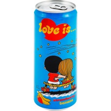 Напиток LOVE IS Клубника и банан сильногазированный, 0.33л в магазинах Лента