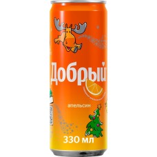 Напиток ДОБРЫЙ Апельсин сильногазированный, 0.33л в магазинах Лента